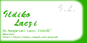 ildiko laczi business card